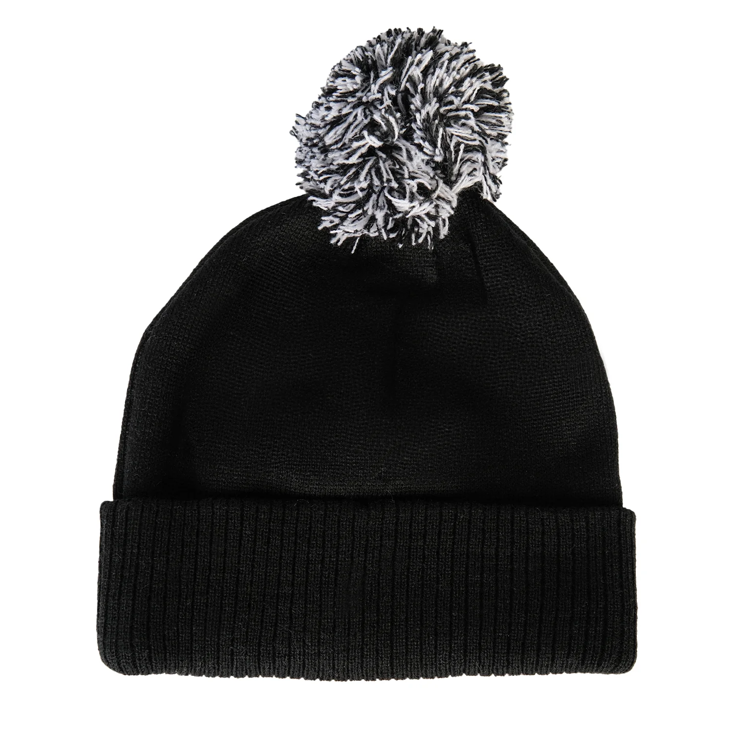 Black Jacquard Text Bobble Adult - Image 2