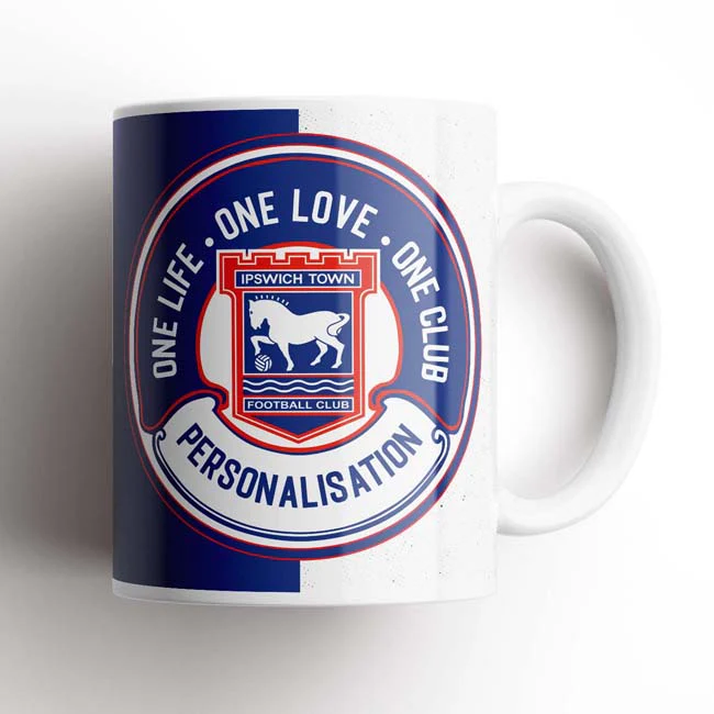 Ipswich Town One Love Mug Personalised