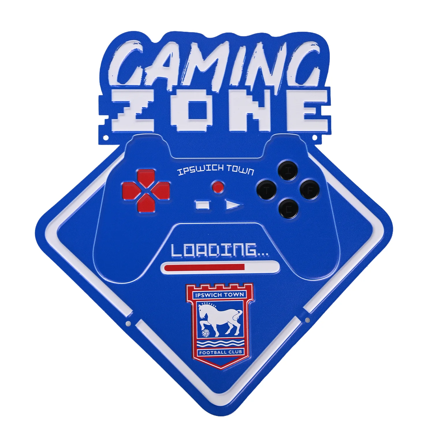 Metal Embossed Gaming Sign