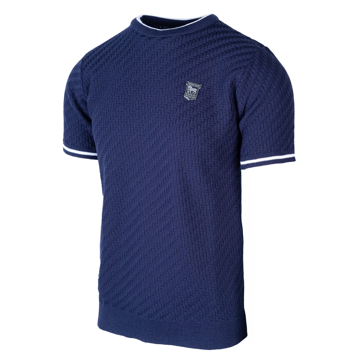 Navy Knitted Tee - Image 3