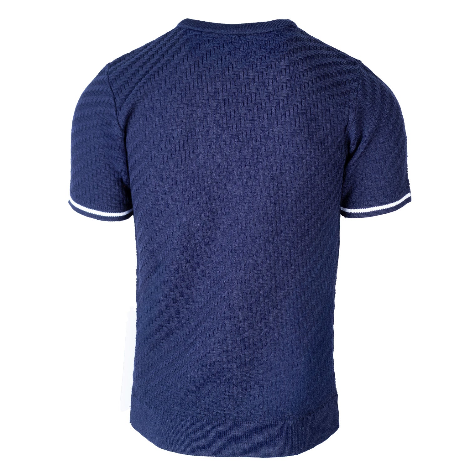 Navy Knitted Tee - Image 4