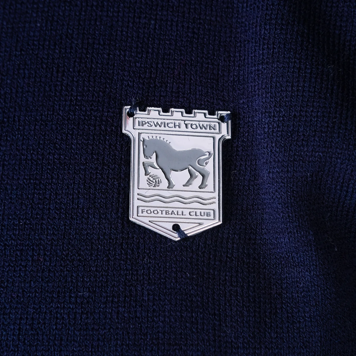 Navy/Royal Knitted Polo - Image 3