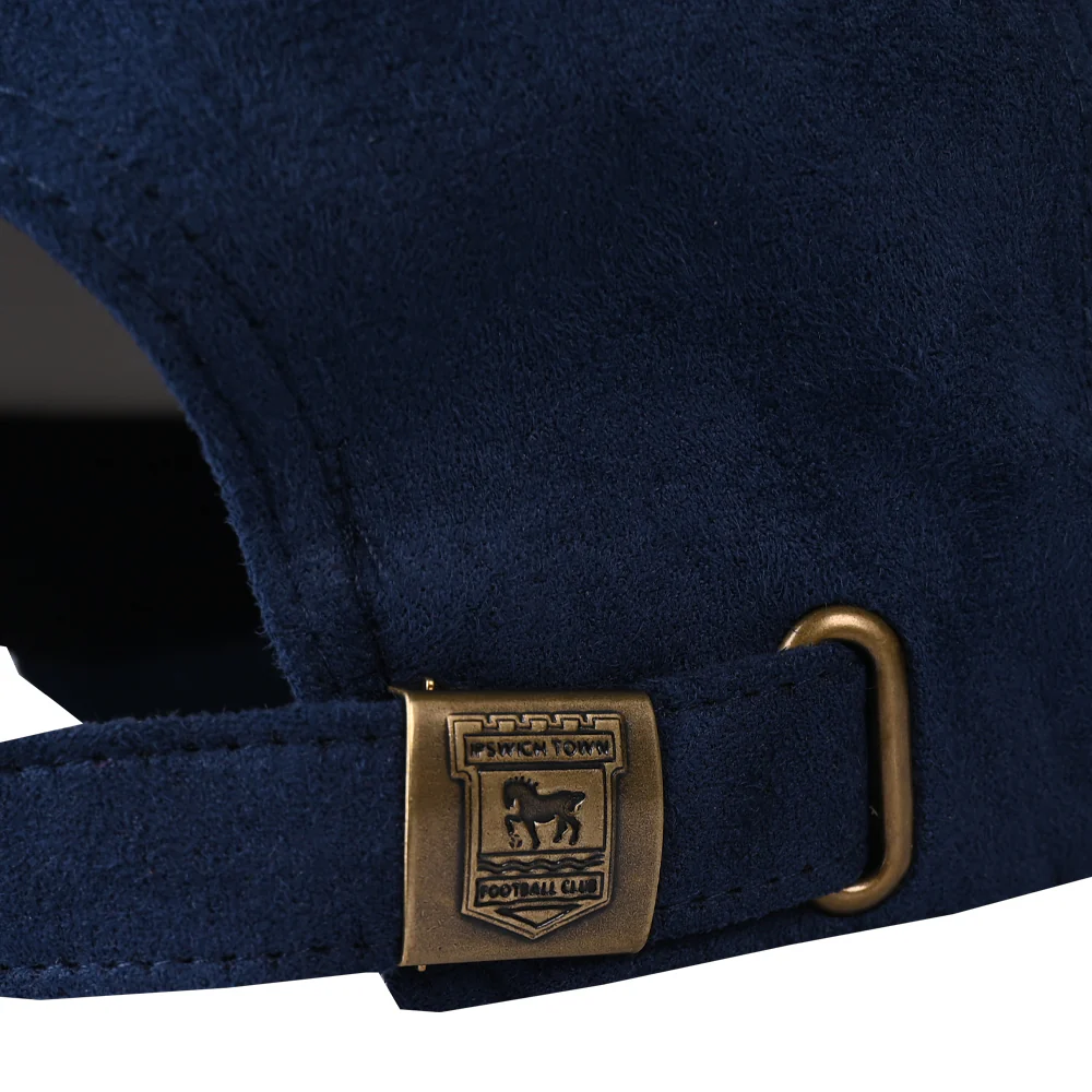 Navy Suede Crest Cap Adult - Image 3