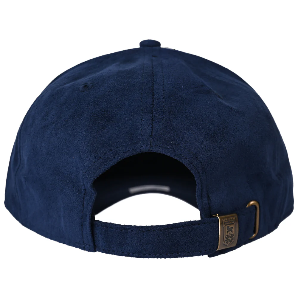 Navy Suede Crest Cap Adult - Image 4